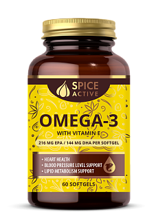 Спайс Актив Омега 3+вит Е капс N60 (Консумед)
