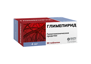 Глимепирид таб 4мг N90 (Фармпроект)