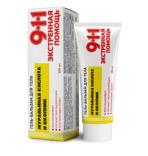 911Окопник бальзам-гель д/суст мурав к-та 100мл (Твинс Тэк)