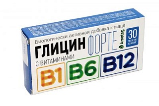 Глицин Форте с вит В1/В6/В12 таб N30 (Аматег)