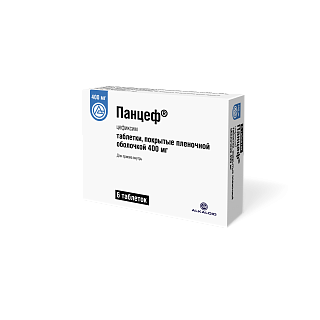 Панцеф таб п/пл/о 400мг N6 (Алкалоид)