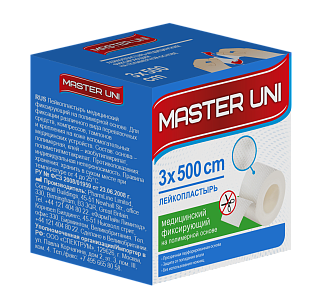 Мастер Юни лейкопласт полимер осн 3х500см (Фармлайн)