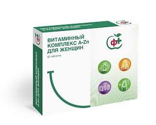 Витамин комплекс A-Zn д/жен таб п/о 1100мг N30 (Квадрат-С)