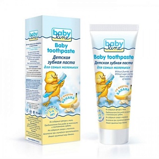 Бебилайн з/паста банан дет 1-4лет 75мл (Бебилайн)