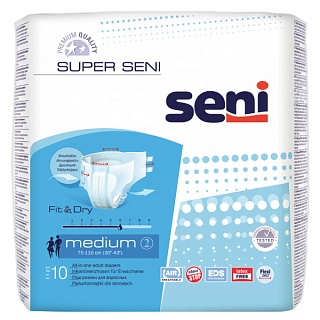 Сени Подгузники д/взр Super Seni Medium N10 (БеллаДон)