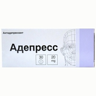 Адепресс таб п/о 20мг N30 (Верофарм)