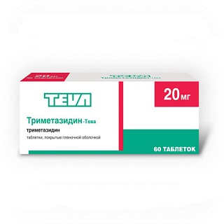 Триметазидин-Тева таб 20мг N60 (Тева)