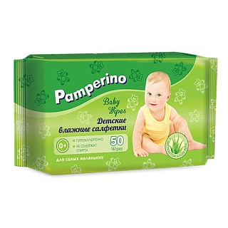Памперино салфетки влаж д/дет N50 (Авангард)