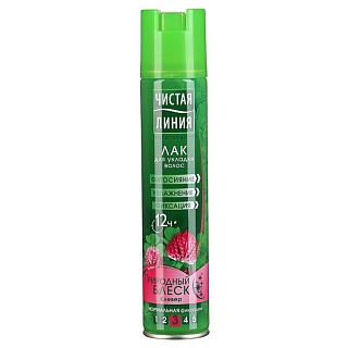 Чистая линия Лак д/уклад волос Природный блеск 200мл(Арнест)